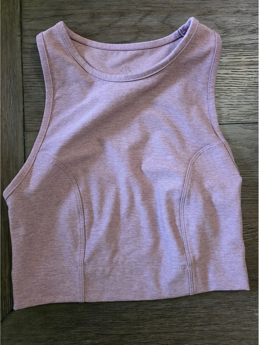 Varley Mauve Agnes Performance Crop Tank Top Size S